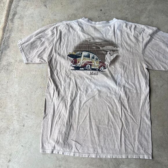 Crazy Shirts y2k Kona Coffee tee Brown tan Mens size L - Picture 2 of 5